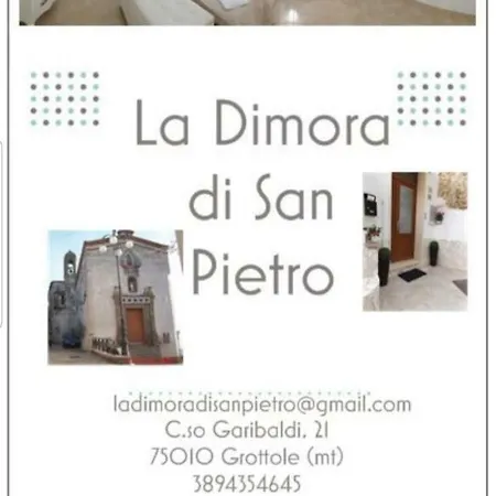 La Dimora Di San Pietro Apartmán Grottole